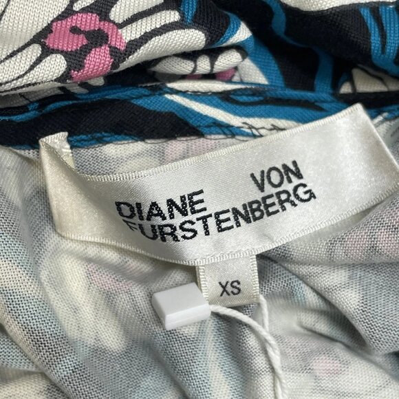 Diane von Furstenberg Women's Julian Two Wrap Dress Fortune Vine Print Size XS - Picture 6 of 8